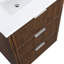 Meuble-lavabo en pierre reconstituée brune et en bois massif de 24 po Willard-111221000-128500677