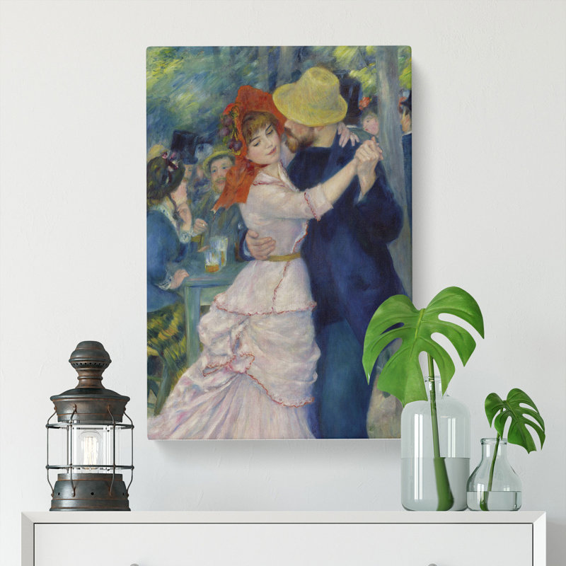 Dance-At-Bougival By Pierre-Auguste Renoir - Wrapped Canvas, 50cm H x 35cm W x 3cm D