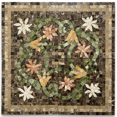 7.1 in. x 7.1 in. Marble Tile