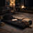 Modern Corduroy Futon Floor Sofa bed with Adjustable Backrest, Modular Folding Sleeper Chair for Small Spaces & Apartments
