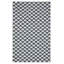 Kilim bleu marine foncé Jennabel 4 pi 11 po x 7 pi 11 po