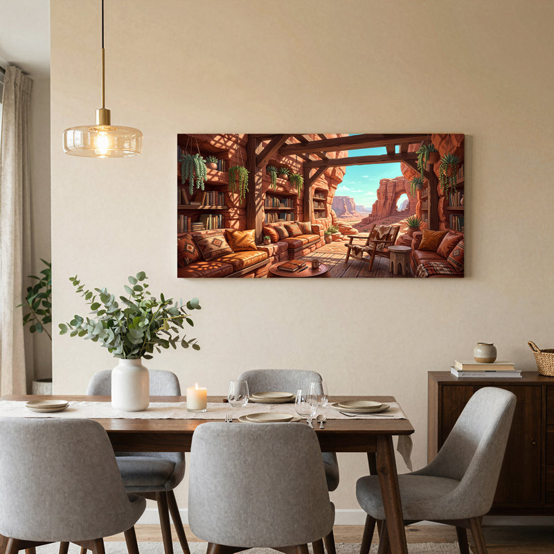 Art mural sur toile Cliff Dwelling, 32“W x 16”H