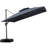 Yamari 11' Square Advanced Fabric Cantilever Umbrella with wheeled Base-1448938720