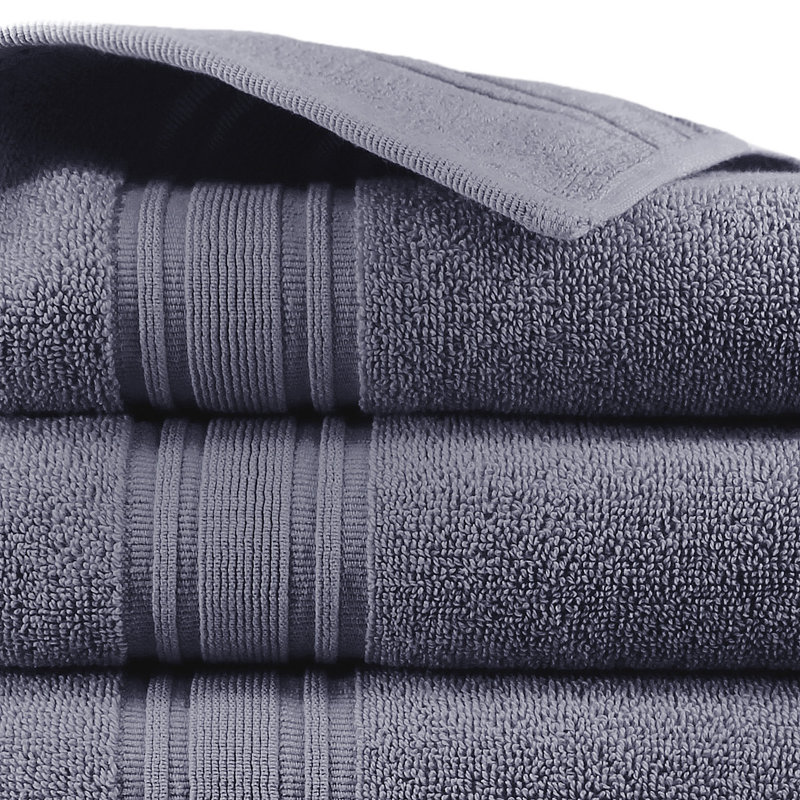 Turkish Cotton Plush Mulit-Size Set, Anthracite Gray