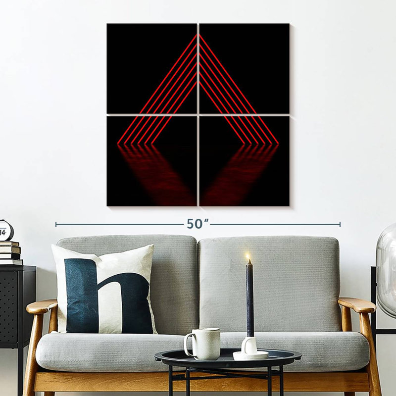 Geometric Pyramid Stack, 32" H x 32" W