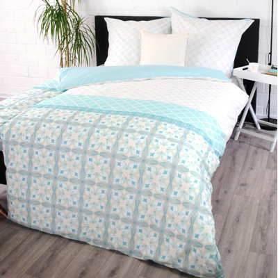 Bloomsbury Market Caiden Geometric Shapes Duvet Cover Set with Pillowcases