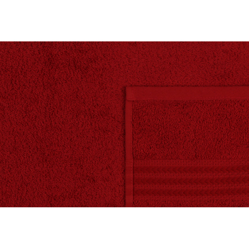 Premium Hand Towel, 100% Cotton, 19.7 x 35.4 inches | 500 g/m², Super Absorbent & Soft | Machine Washable at 104°F | Vibrant Red Color, Perfect for Bath, Gym, or Kitchen | Luxurious Comfort & Durability