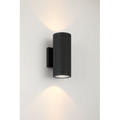 Plaza 100 Wall Sconce, Up/Down Light, 11.5W x 2, Black Finish