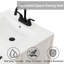 Ensemble de meuble-lavabo simple blanc 24 po avec lavabo en céramique 24 po