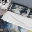 Indigo Awakening Abstract en bleu et or - Ensemble de housse de couette abstrait - Microfibre de polyester-110398132