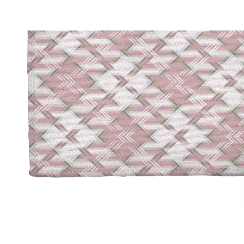 Tapis de bureau léger Diamond, L 6 pi x L 4 pi, Rose