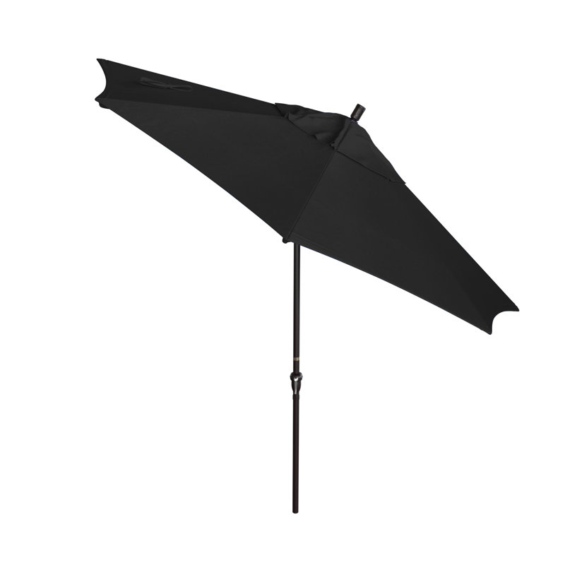 Parasol de marché 108 po Aallyah, Tissu performance noir