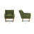 Gus Distressed Velvet Fabric Lounge Chair-354152201