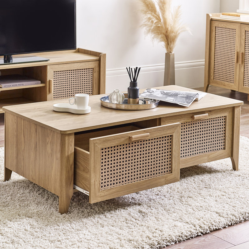 Alefiyah Four Leg Coffee Table with Storage