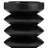 Wood Accordion Candle Holder, Black Finish, Decorative Candle Holder-1680508790