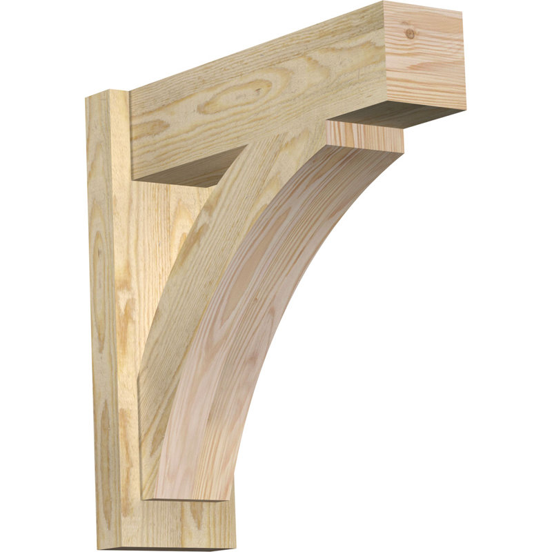 Bloc de bois rustique Thorton, Sapin Douglas de 8 po (sciage brut), P 14 po x H 22 po