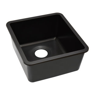 16" x 18" Platinum Quartz Kitchen Sink, Single Bowl Sink, Drop-in Sink, Undermount Sink, Granite Kitchen Sink