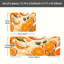 Tapis de cuisine orange