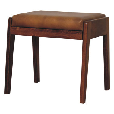 Arminta 50cm Wide Rectangle Solid Colour Footstool Ottoman