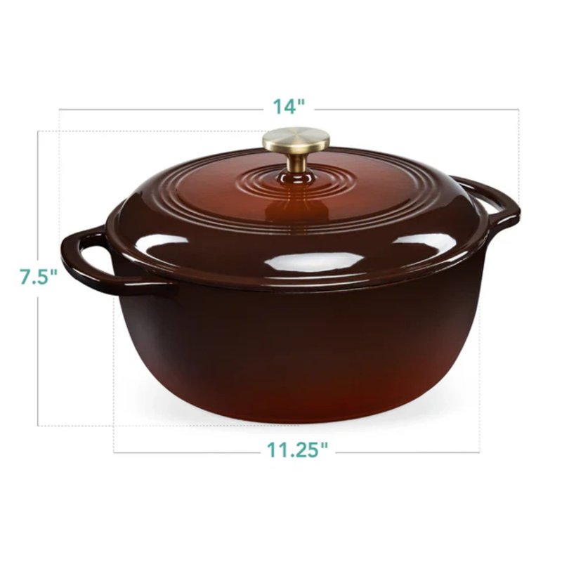 Dutch Oven- 6Qt, Chocolate Ganache