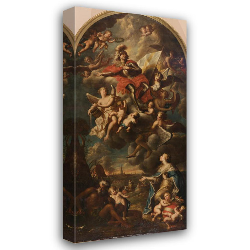 "Saint Florian" par Franz Xaver Wagenschon - Art mural sur toile tendue avec châssis, H 18 po x l 14 po
