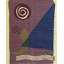Flatweave Wool Area Rug in Purple