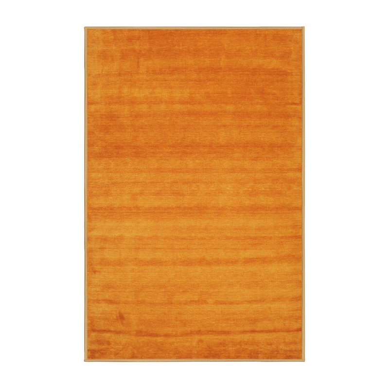 Tapis contemporain orange, Rectangle 5 pi x 7 pi