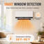 Electactic 1500W Wall Mount Electric Heater, Indoor Space Heater with Remote, LED Display & Weekly Timer