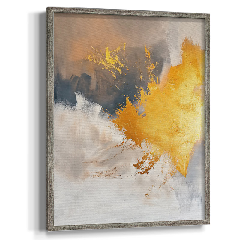 ABSTRACT Series CDxxxix, reproduction encadrée - bois massif, H 11 po x l 9 po