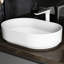 Lavabo à surface solide - blanc mat. Style contemporain, facile à nettoyer. 16,67 lb Poids. Style piédestal sans égouttoir et blanc, contemporain. Vers le bassin.
