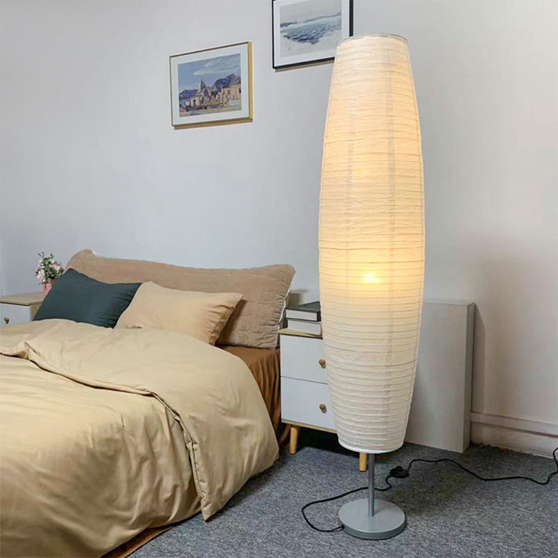 Japanese-style hardware paper floor lamp