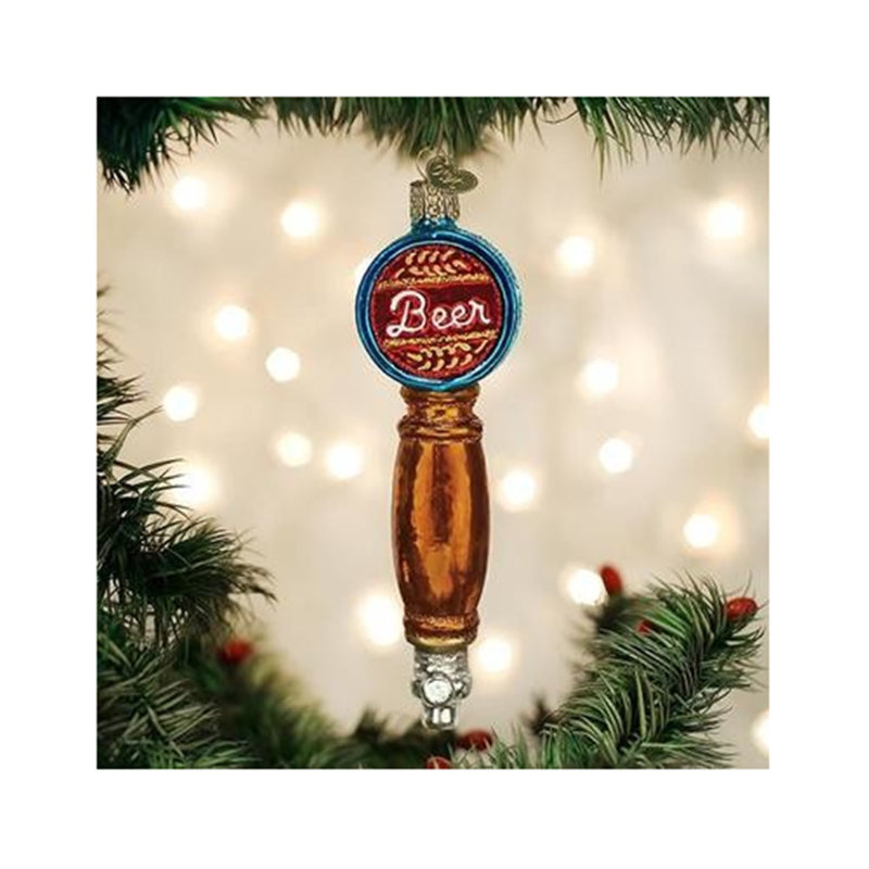 Old World Christmas Blown Glass Ornament for Christmas Tree, Beer Tap