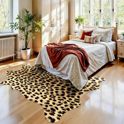 Premium Leopard Print Area Rug