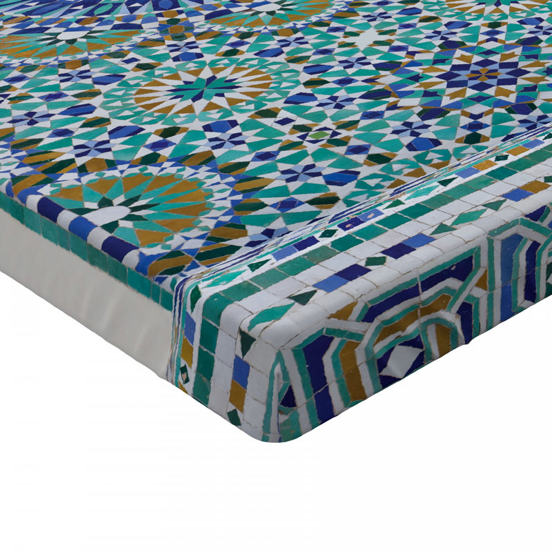 Microfiber Geometric Fitted Sheet, Full Fitted Sheet
