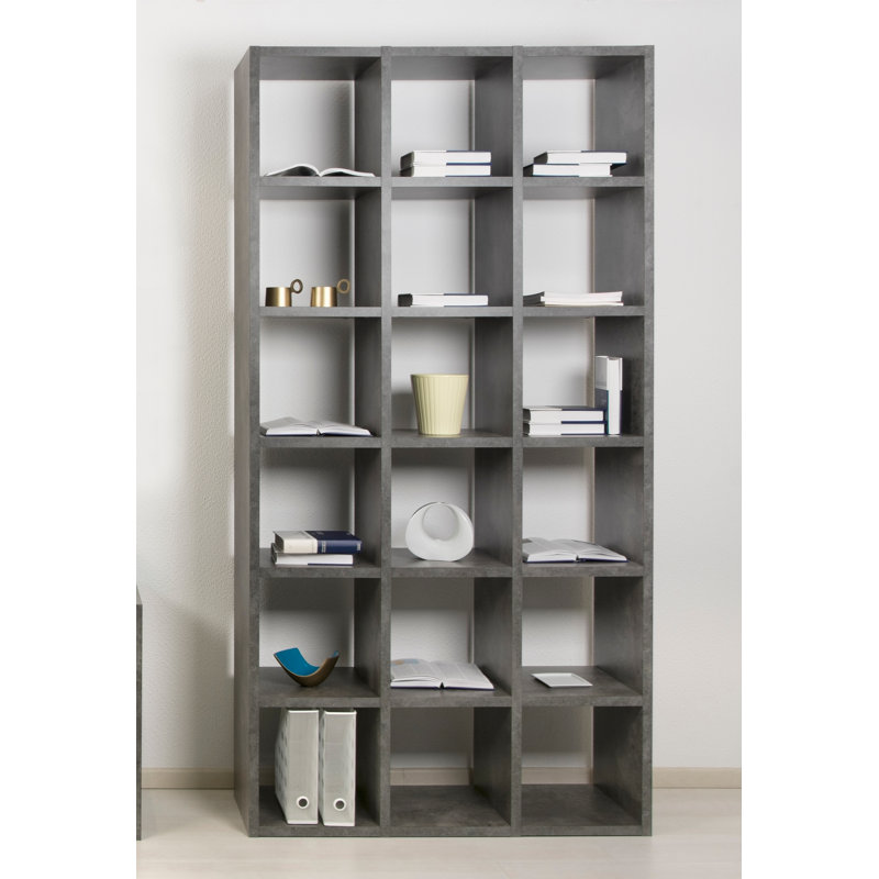Bibliothèque à cubes Araeya, (6 tablettes) H 88 po x l 44 po x P 13 po