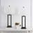 28.5" Metal Table Lamp Set With USB, Type-C Ports And Built-in Outlet -346653836