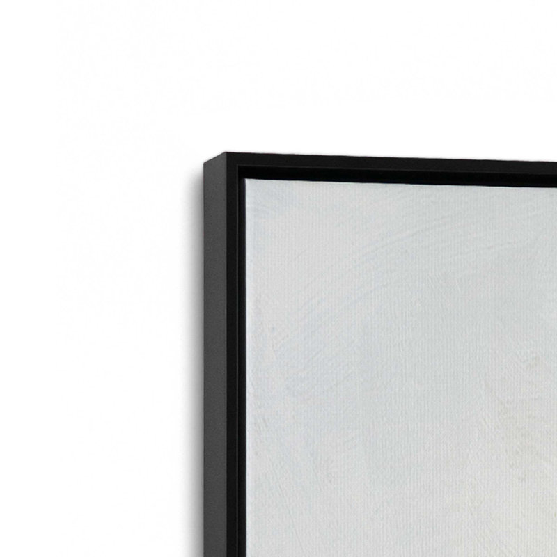 «Winter Seascape Serenity II», reproduction sur toile, H 12,75 po x l 12,75 po x P 1,75 po, Cadre flottant noir satiné, 1