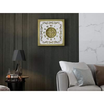 Giovani Manufactured Wood Wall Clock