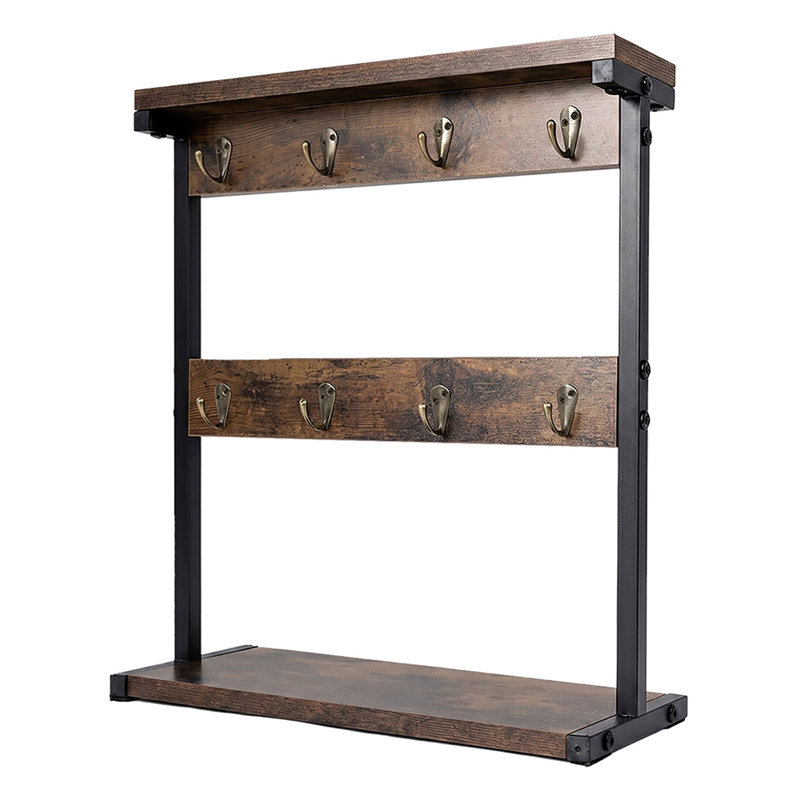 Mug Holder Stand Coffee Cup Rack Organiser Countertop Mug Tree with Hooks, 44 cm H x 38.5 cm W x 15 cm D