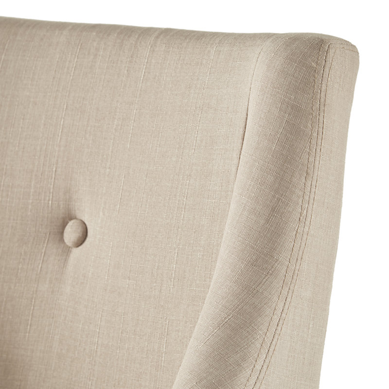 Chaise d'appoint Irving Place, Lin beige, Naturel