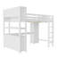 Grand lit mezzanine en bois massif avec armoire et bibliothèque-1833112645