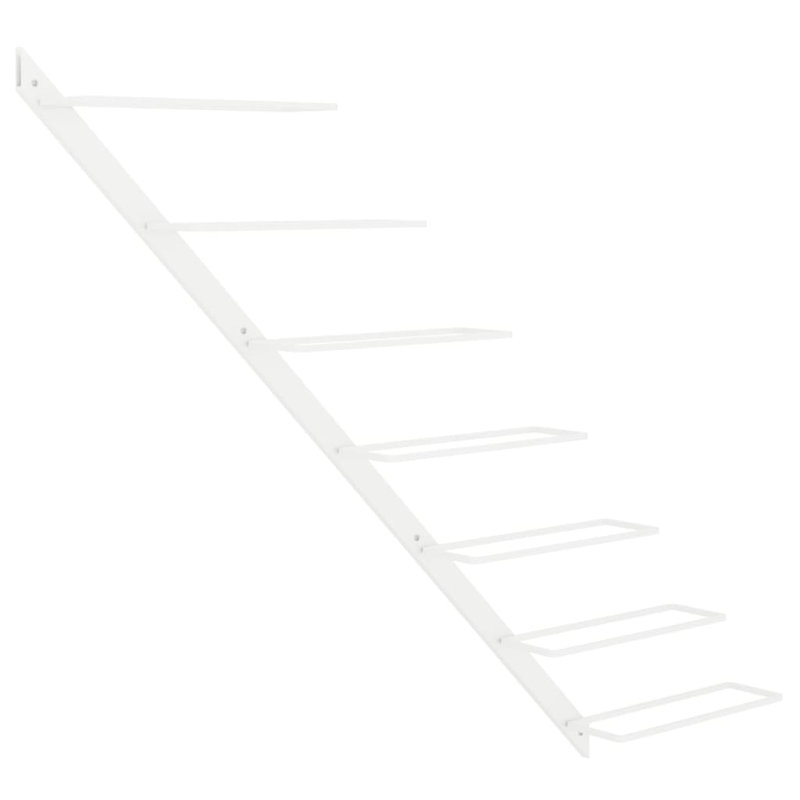 Dudek Wall Mounted Wine Bottle Rack, White