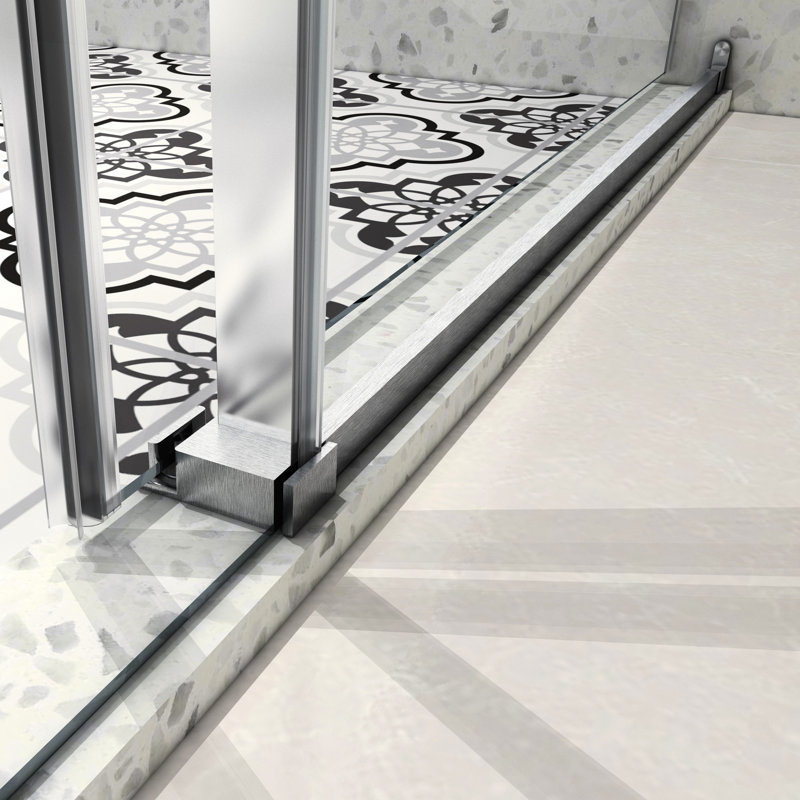 5476 Shower Door - 70Mm 304 Stainless Steel, Nano Cleaning, Adjustable & Brushed Resistance Coating, Brushed Nickel