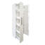 Multi - Purpose Expandable Pull Out Kitchen Pantry Storage, Organizer With Glass Doors, 8.25 In Width, 70.68 Height, 140.99 Lb Weight, White, Particle Board + Functional Organizer, Cabinet