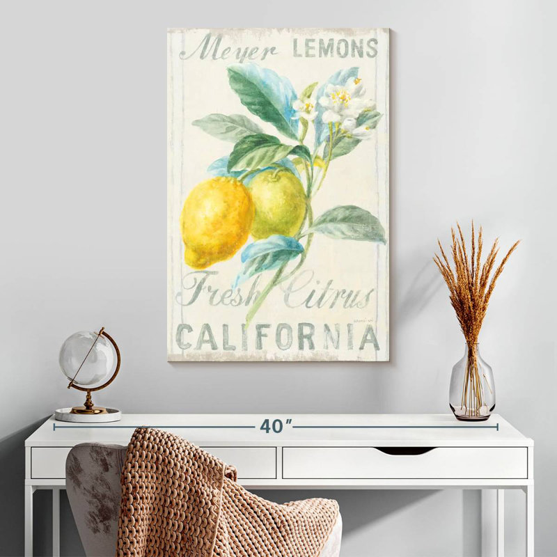 Kema Floursack Lemon II Wall Sign, 30" H x 20" W