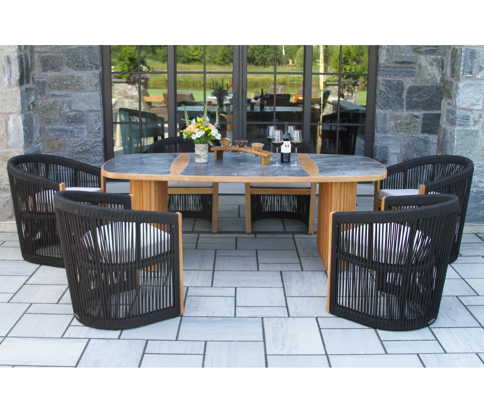 Aniston Outdoor Dining Chair with Sunbrella Cushions