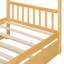 Lit simple en bois avec lit gigogne simple, naturel-1859565304