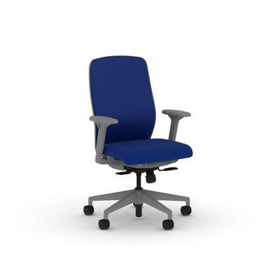 HON Nucleus Mesh Ergonomic Office Chair, Standard Tilt, Titanium Frame, Cobalt