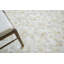Mosaic Cowhide Geometric Area Rug in Ivory