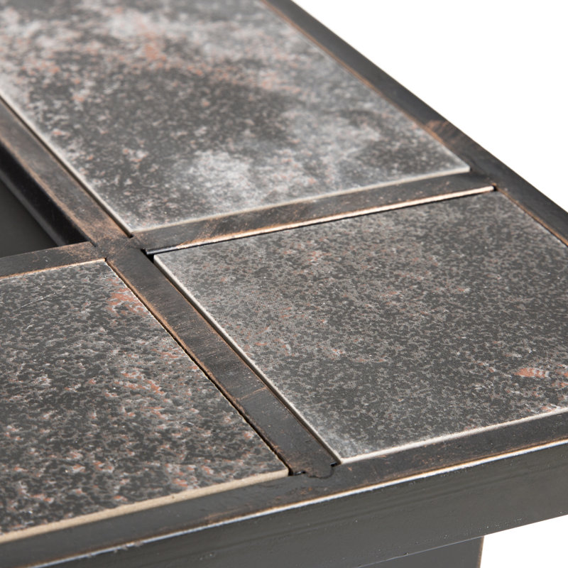 Rectangle Steel Wood Burning Smokeless Fire Pit Table